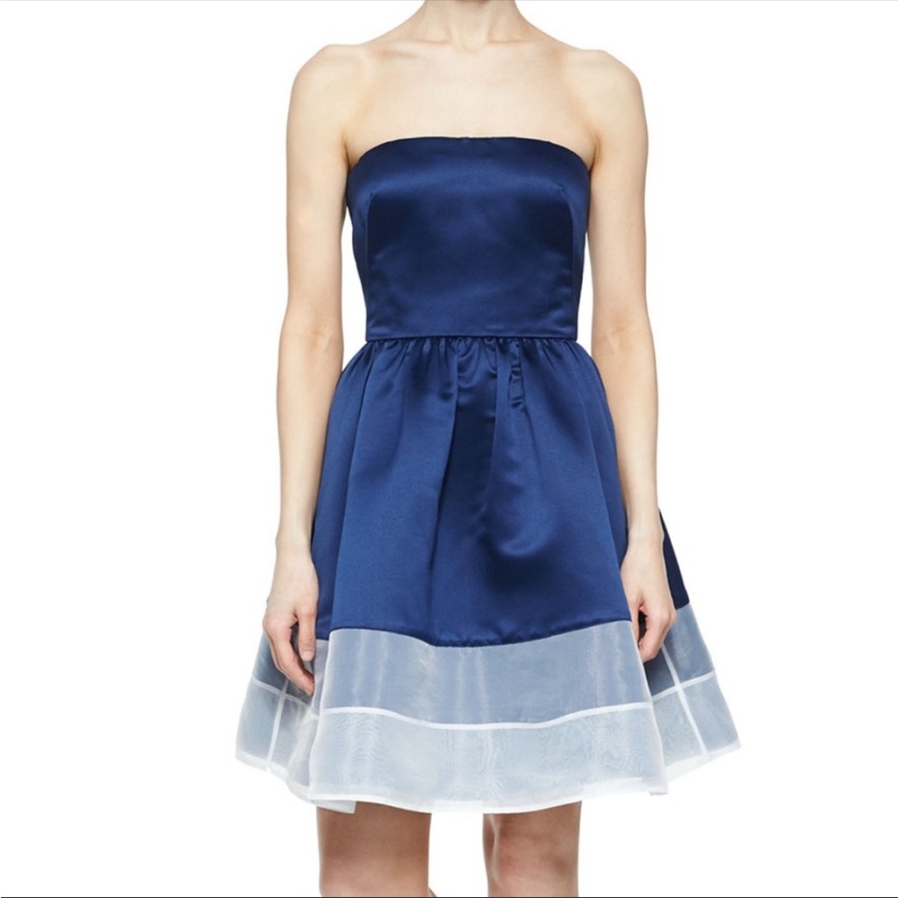Erin by Erin Featherstone fit and flare strapless cocktail dress
